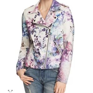 Bagatelle Multicolor Floral Leather Jacket